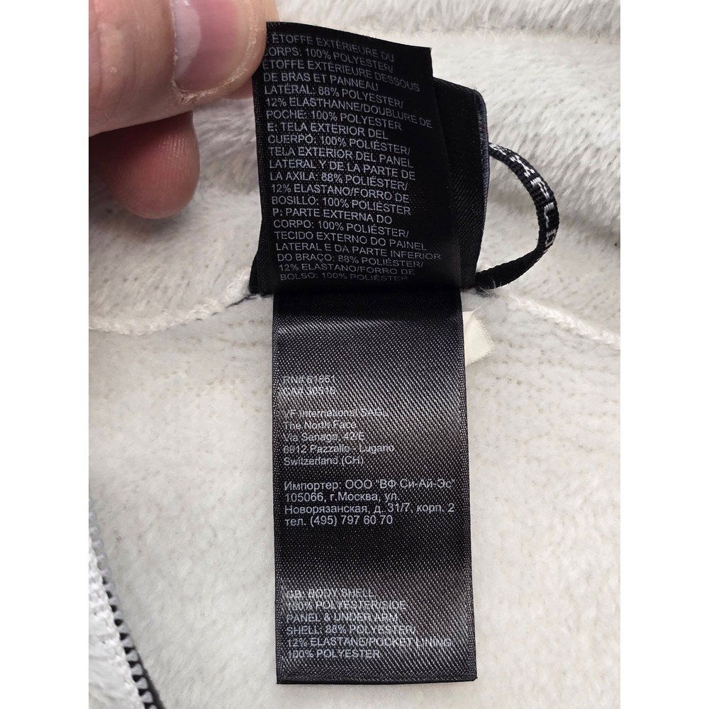The North Face Summit Series Polartec Fleece Jacket Cream Black Womens Medium M - Picture 5 of 10